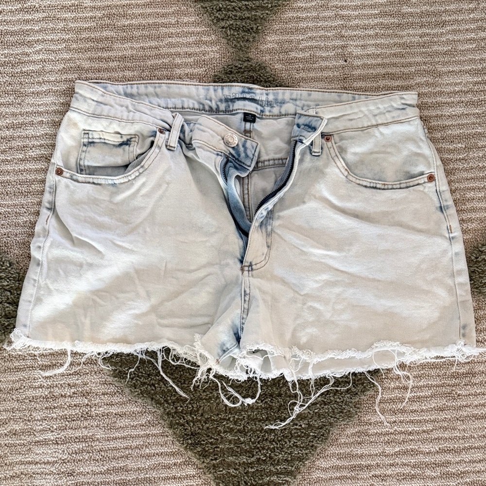wild fable Light Blue Distressed Denim Cutoff Shorts